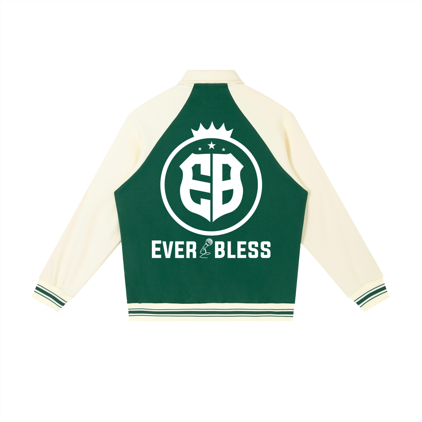 Contrast Raglan Sleeve Baseball Jacket