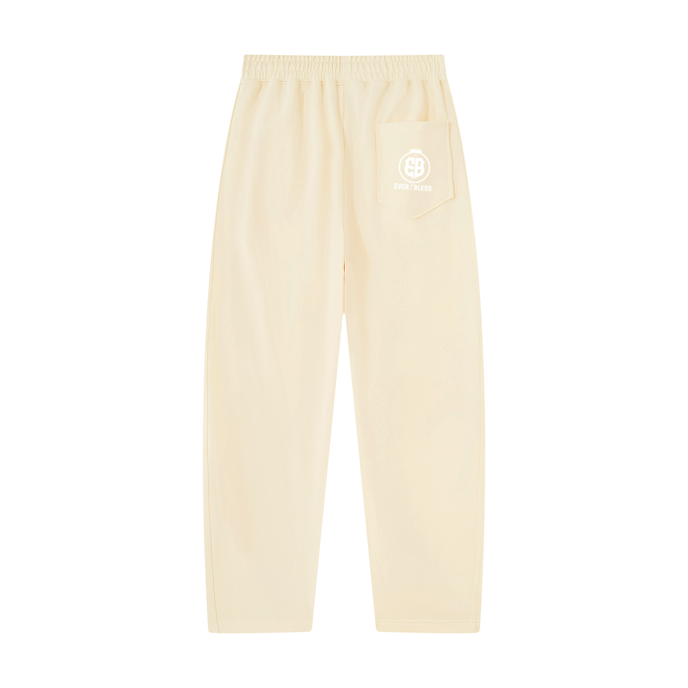Unisex Tapered Straight Hem Sweatpants