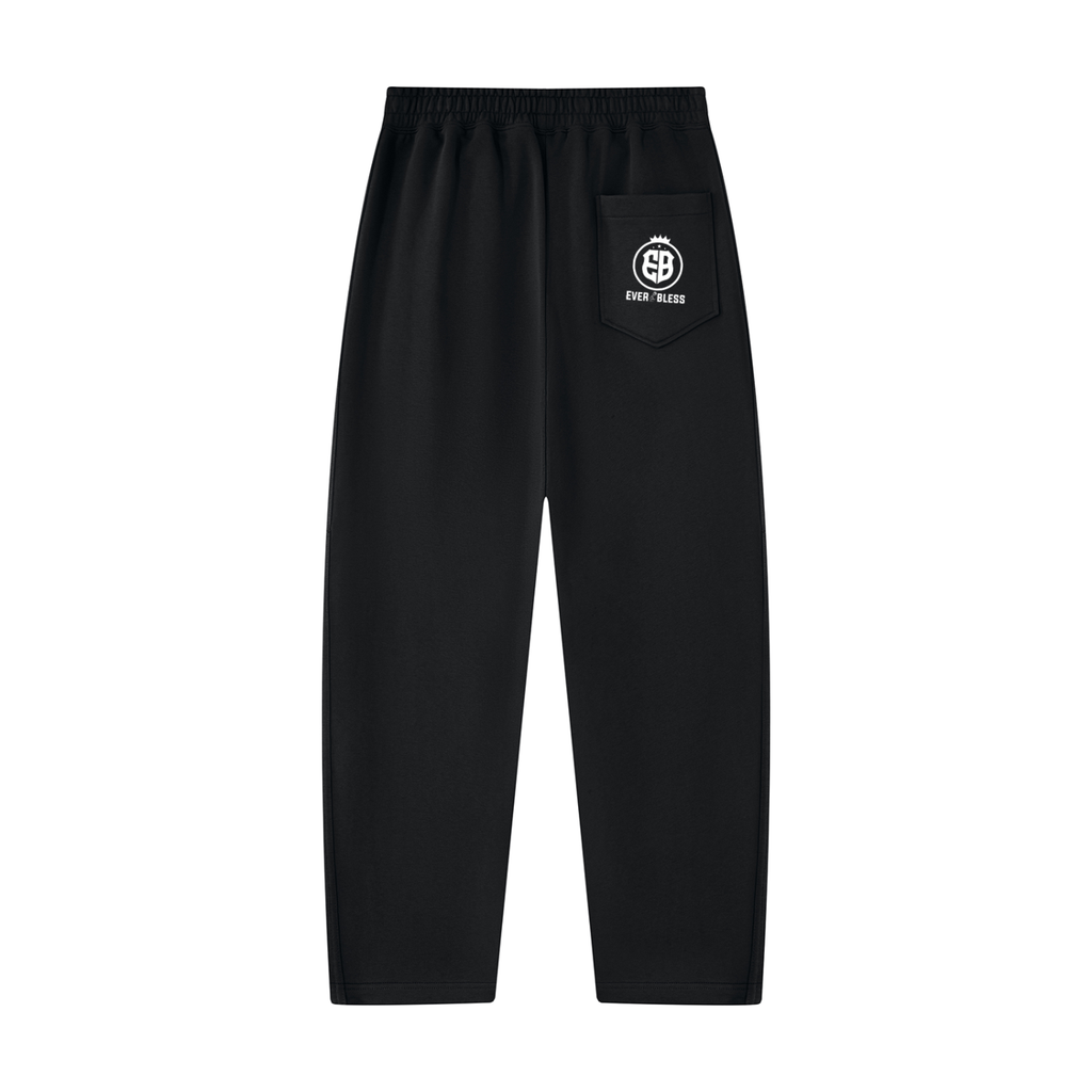 Unisex Tapered Straight Hem Sweatpants