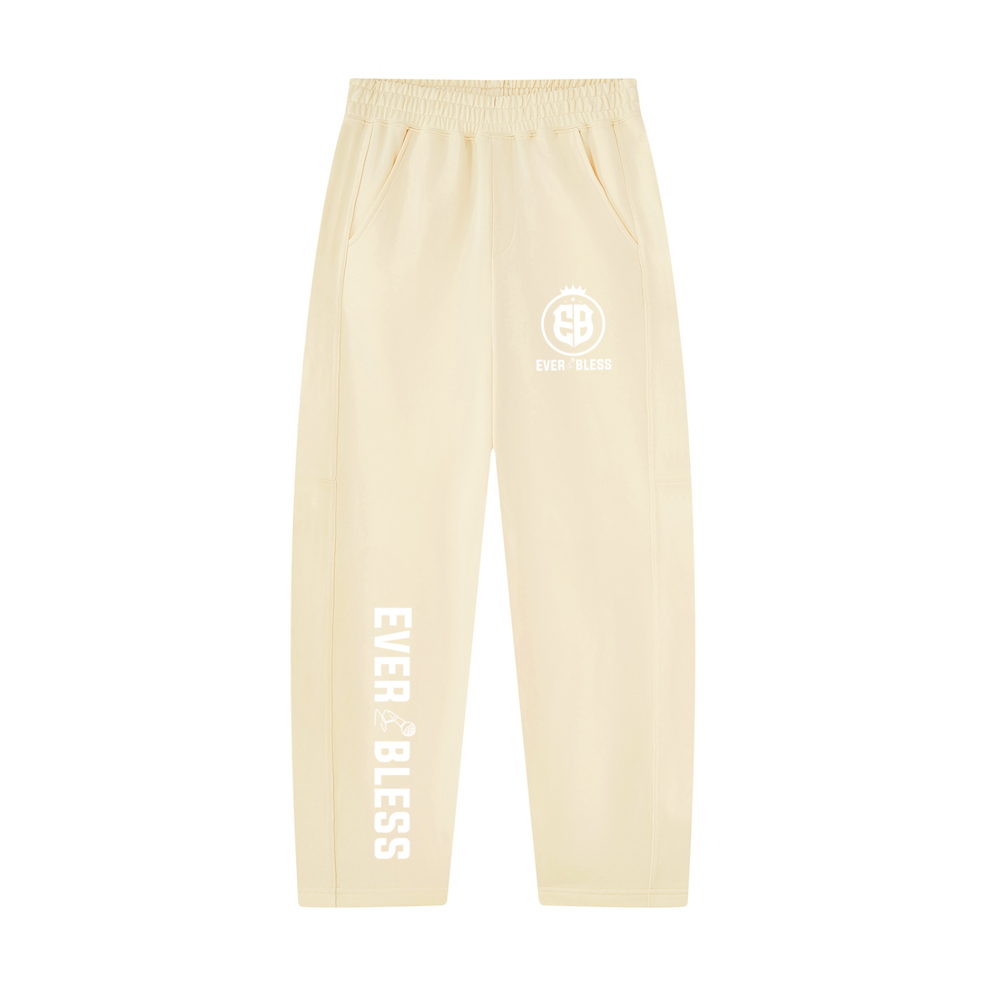 Unisex Tapered Straight Hem Sweatpants