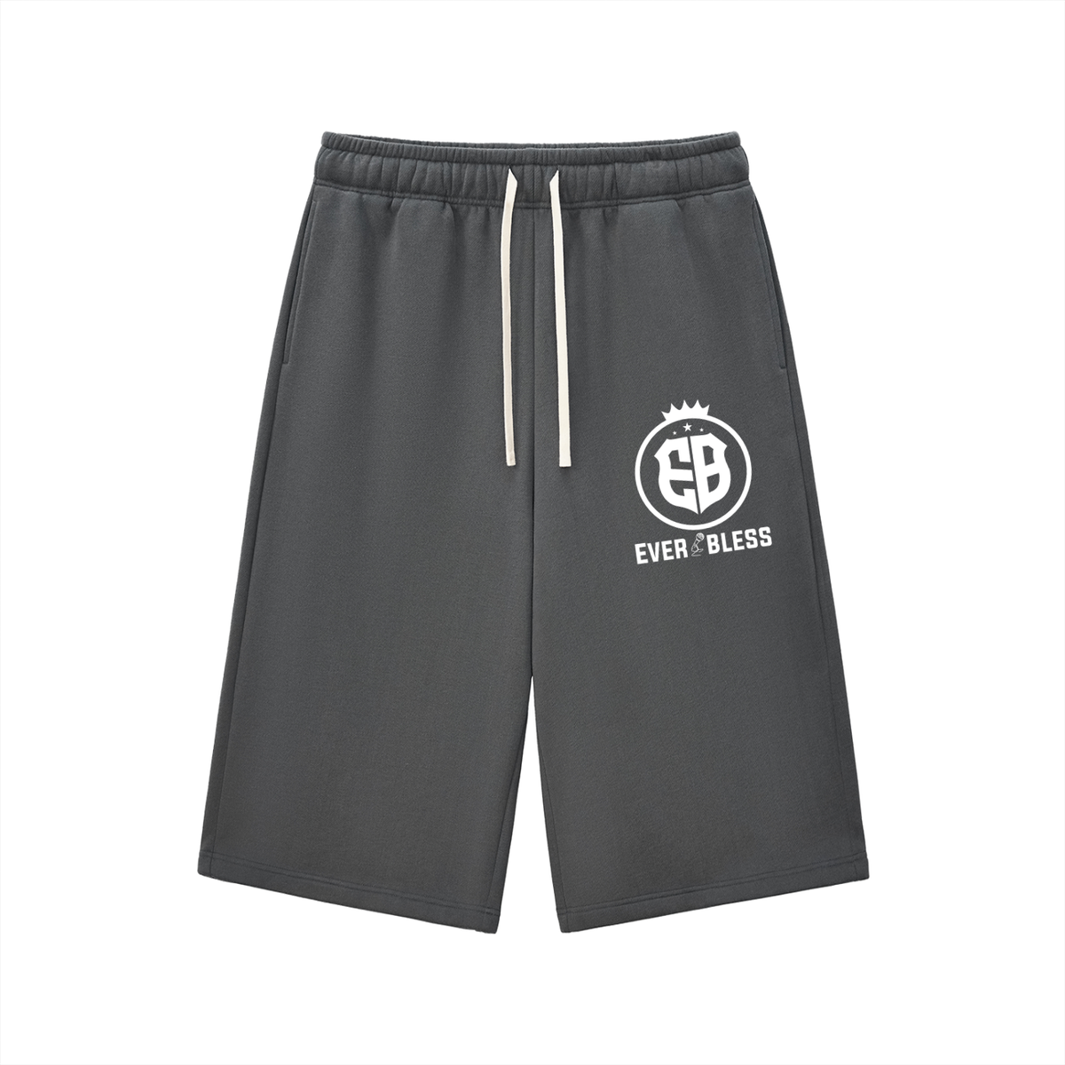 Relaxed Drawstring Three-quarter Sweatpants
