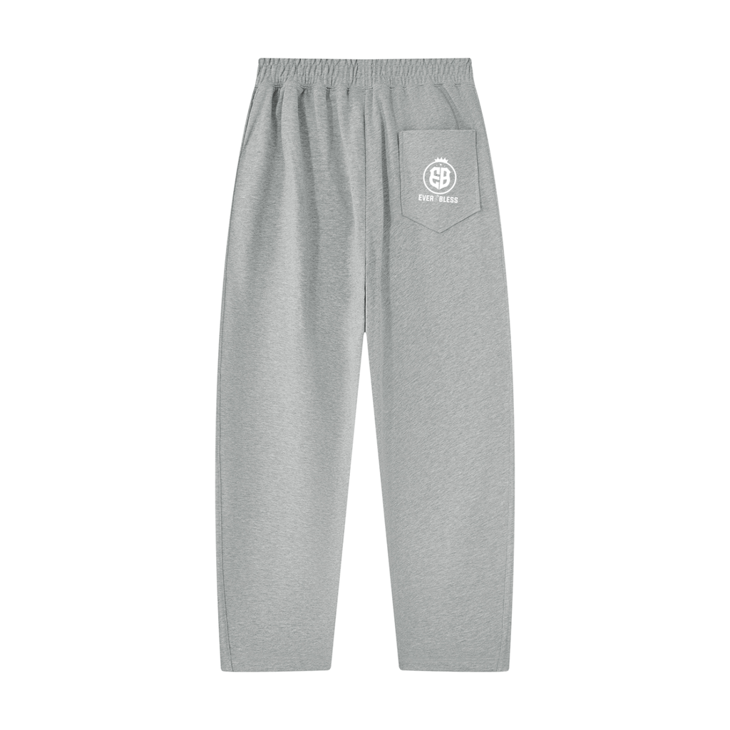 Unisex Tapered Straight Hem Sweatpants