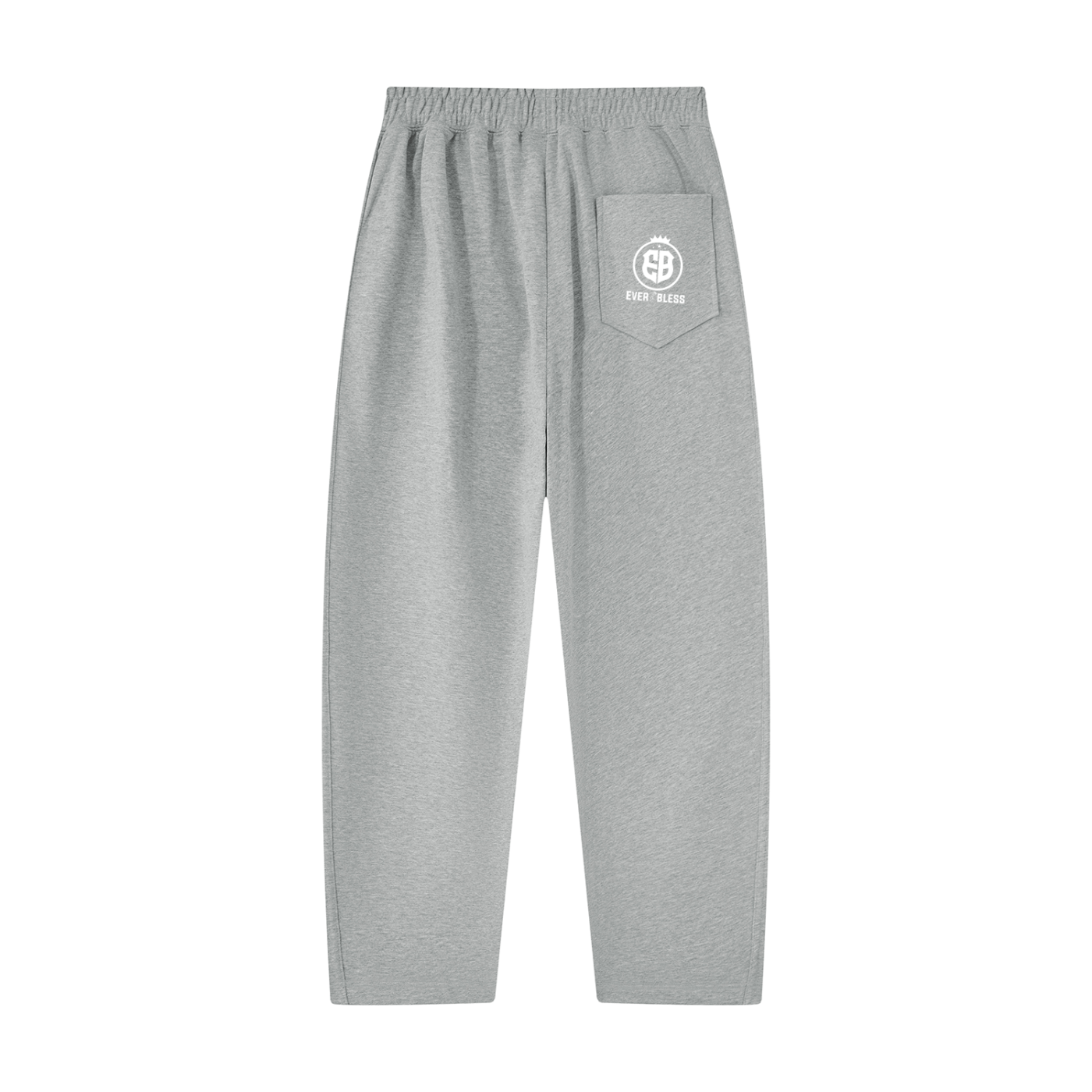 Unisex Tapered Straight Hem Sweatpants