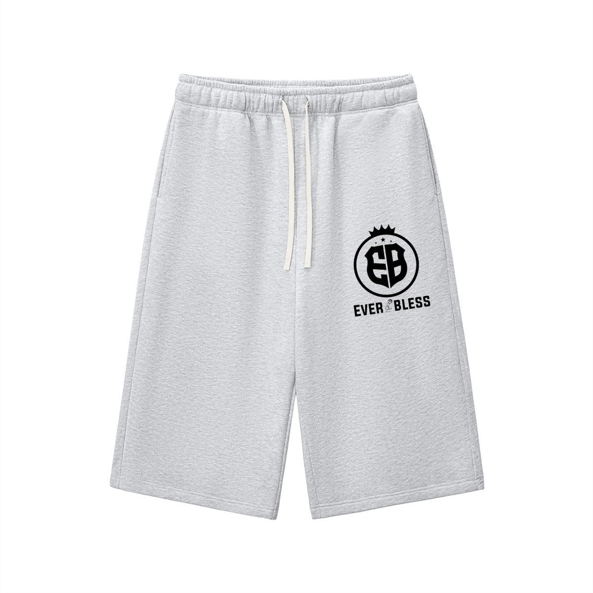 Relaxed Drawstring Three-quarter Sweatpants