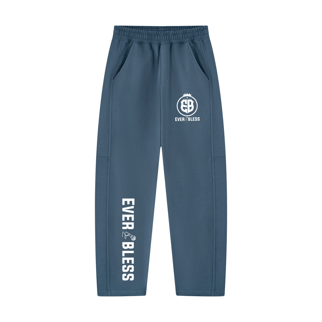 Unisex Tapered Straight Hem Sweatpants