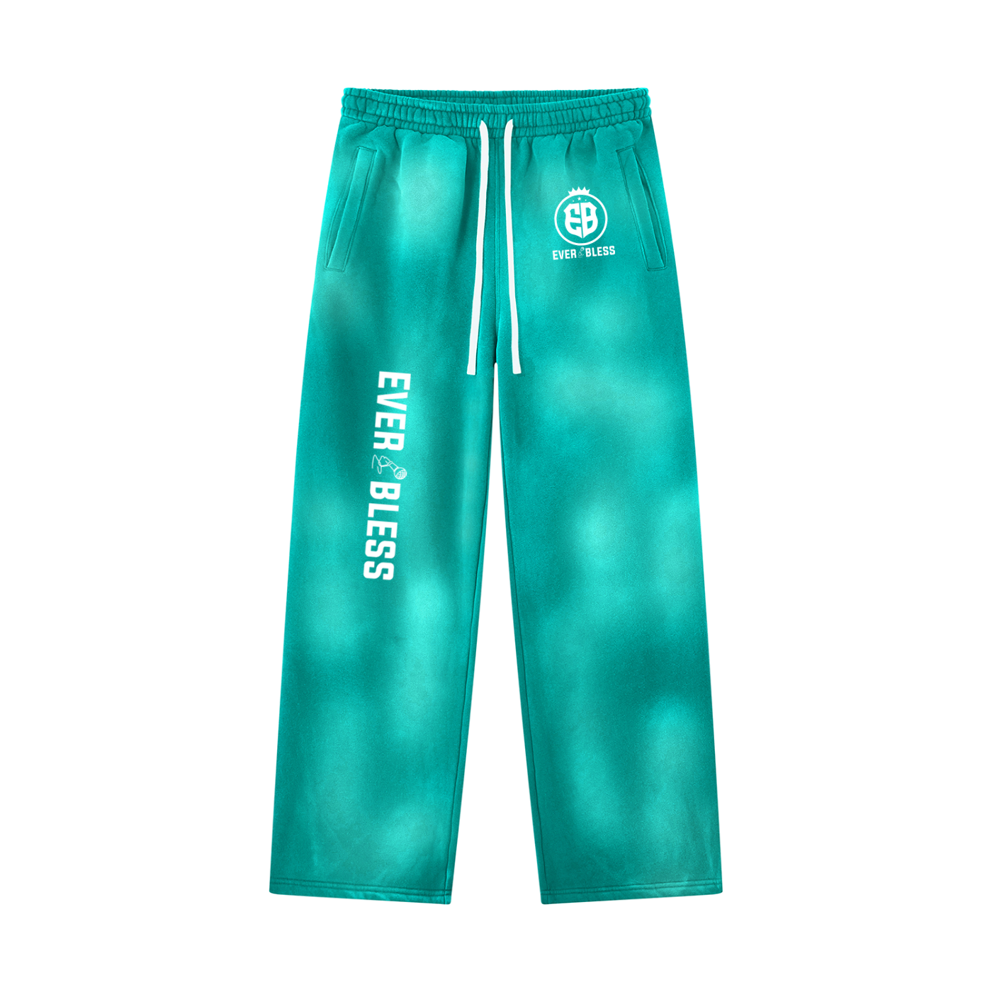Unisex Sunfade Wide Leg Fleece Sweatpants