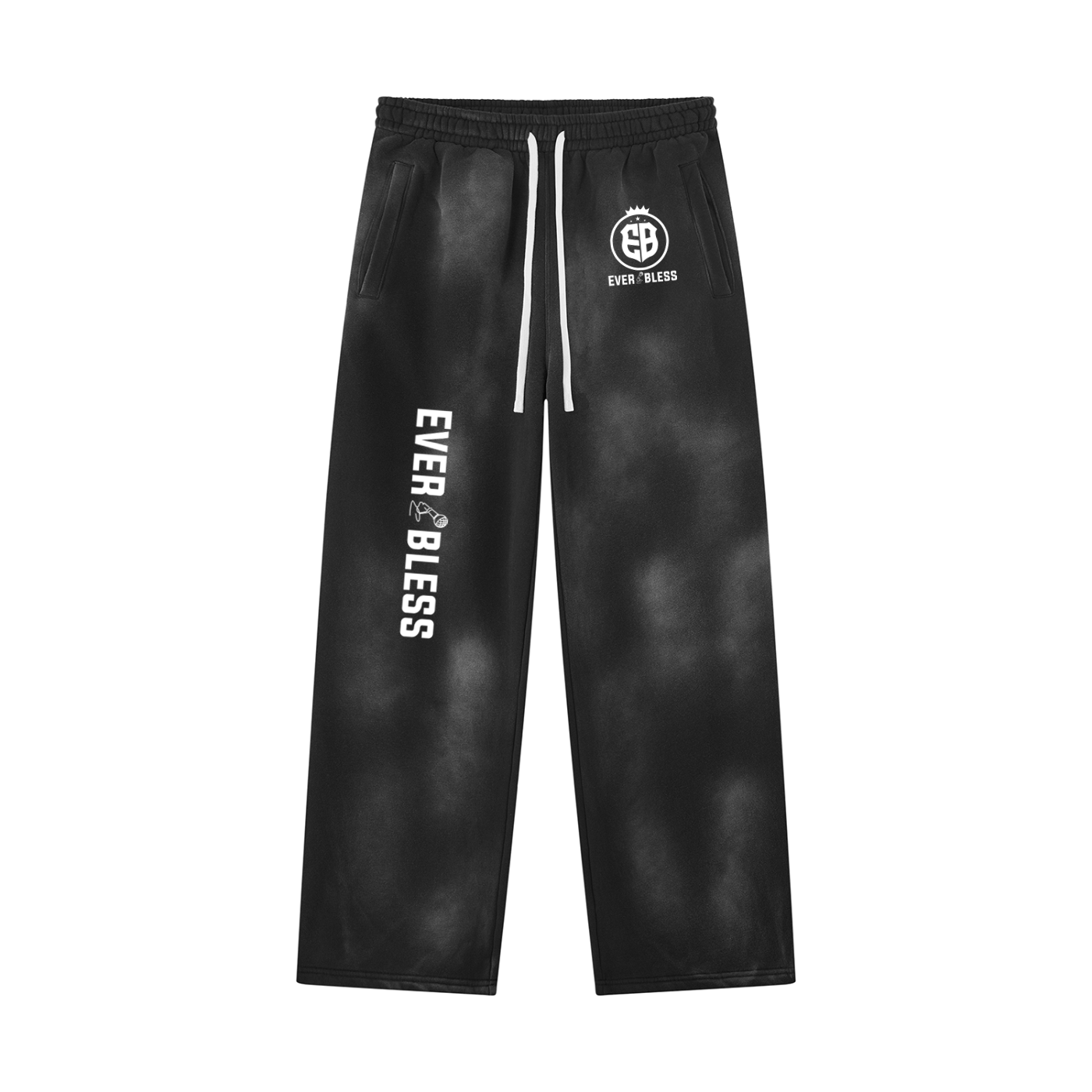 Unisex Sunfade Wide Leg Fleece Sweatpants