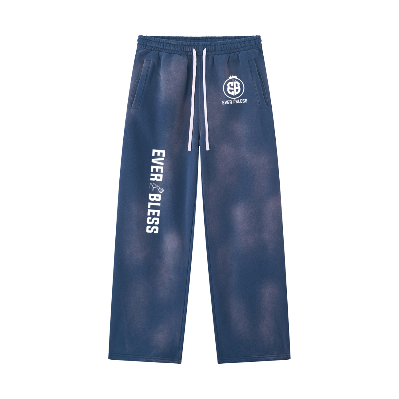 Unisex Sunfade Wide Leg Fleece Sweatpants