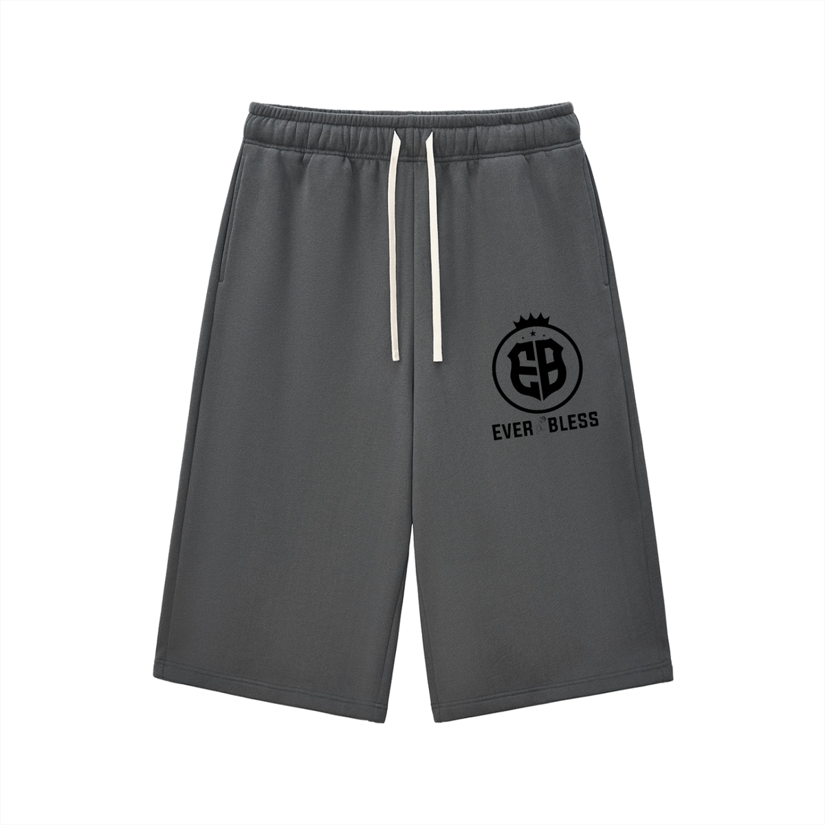 Relaxed Drawstring Three-quarter Sweatpants