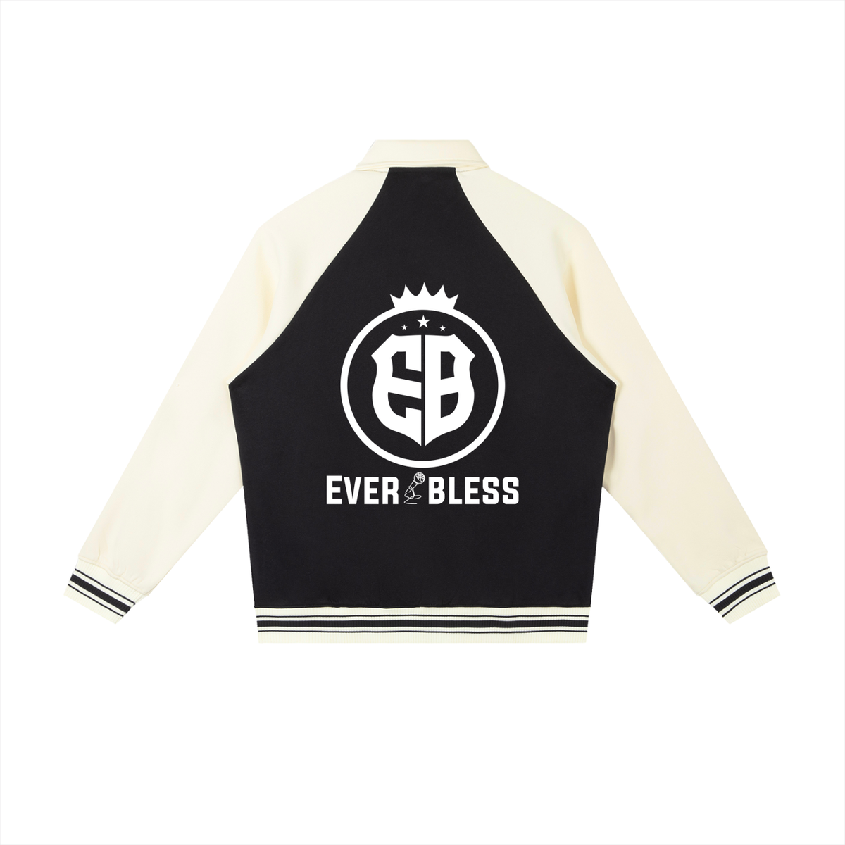 Contrast Raglan Sleeve Baseball Jacket
