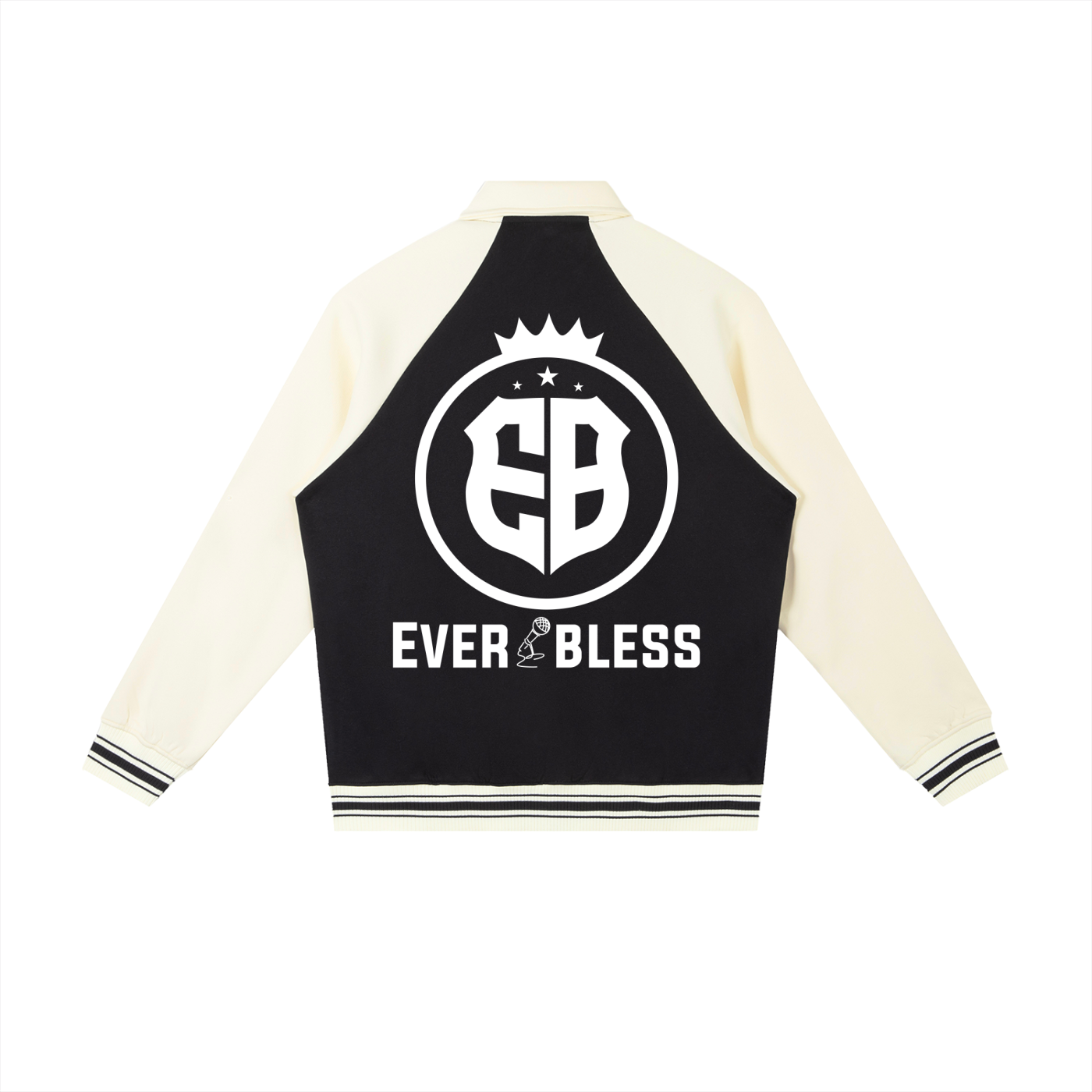 Contrast Raglan Sleeve Baseball Jacket