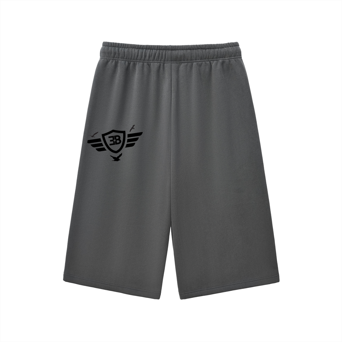 Relaxed Drawstring Three-quarter Sweatpants
