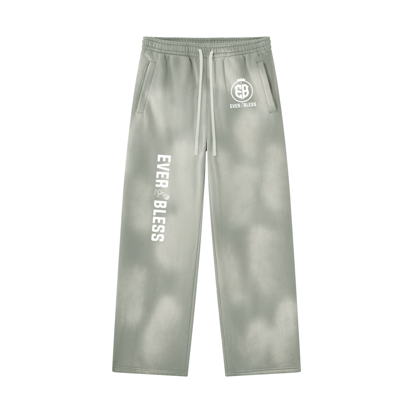 Unisex Sunfade Wide Leg Fleece Sweatpants